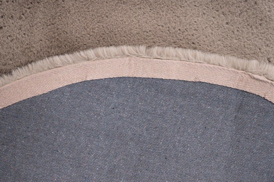 Kör alakú szürkésbarna szőnyeg, 200x200 cm - toudou - butopêa